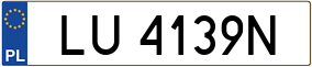 Trailer License Plate